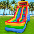 GOOSH 16 FT Inflatable Water Slide with Air Blower, Blow Up Kid Water Slide for Backyard Outdoor Fun, Commercial Grade Water Slide Inflatable- Climbing Wall, Slides & Splash Pool
