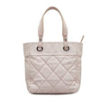 Pre-Owned Authenticated Chanel Small Paris-Biarritz Tote Canvas Fabric Pink Tote Bag Unisex (Good)