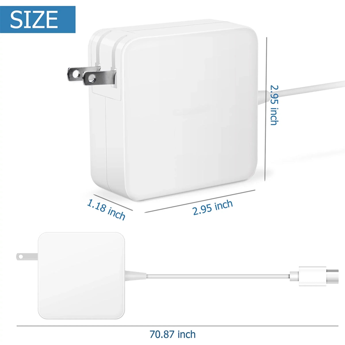 KONKIN BOO Compatible White 65W USB Type-C AC Adapter Charger Replacement for XPS 13 7390 P82G003 2-in-1 Laptop PSU