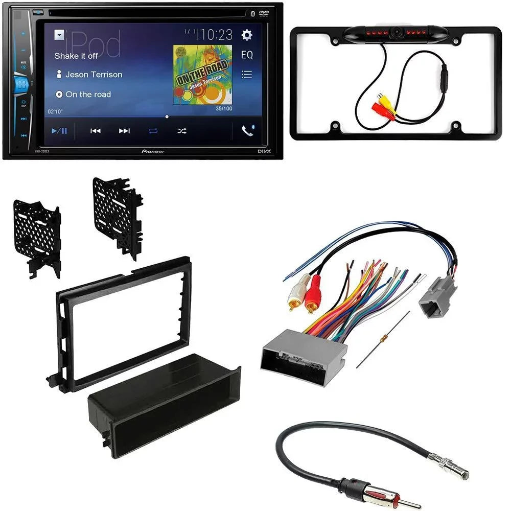 KIT2539 Bundle with Pioneer Multimedia DVD Car Stereo and Installation Kit - for 2007-2010 Ford Explorer Sport Trac / Bluetooth Touchscreen, Backup Camera, Double Din Dash Kit