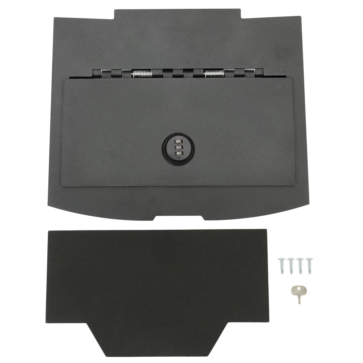 KOJEM Center Console Gun Safe Storage Box Console Vault for 2009-2018 Dodge Ram 1500 2500 3500 Lock Console Safe Vault