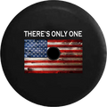 2018 2019 Wrangler JL Backup Camera There is Only One American Vintage Rustic USA Flag Spare Tire Cover for Jeep RV 33 Inch