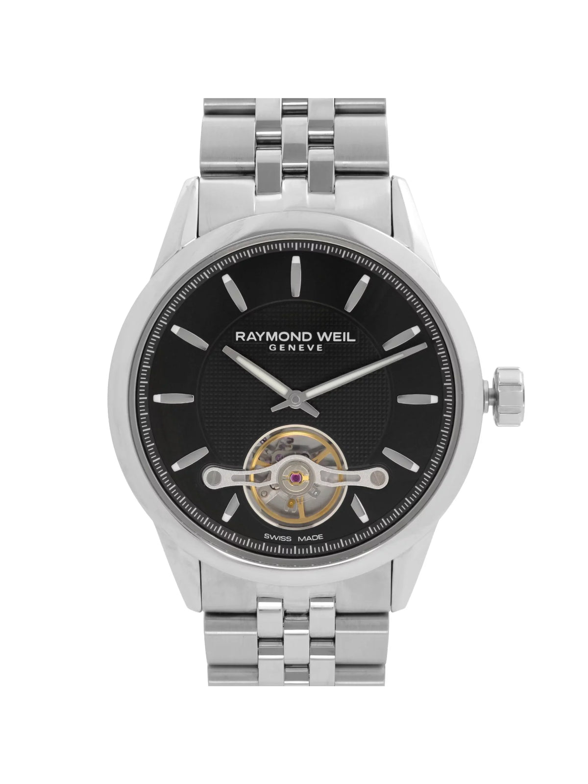 Raymond Weil Freelancer 42mm Steel Black Dial Automatic Mens Watch 2780-ST-20001