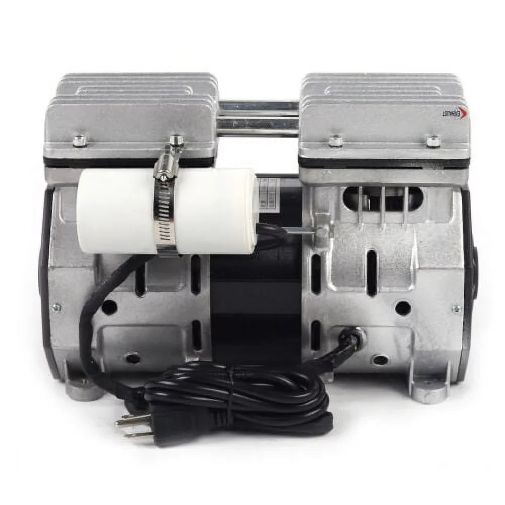 Oilless Vacuum Pump | Industrial Oil-Free Piston Vacuum Pump W/Filter BEST SELL