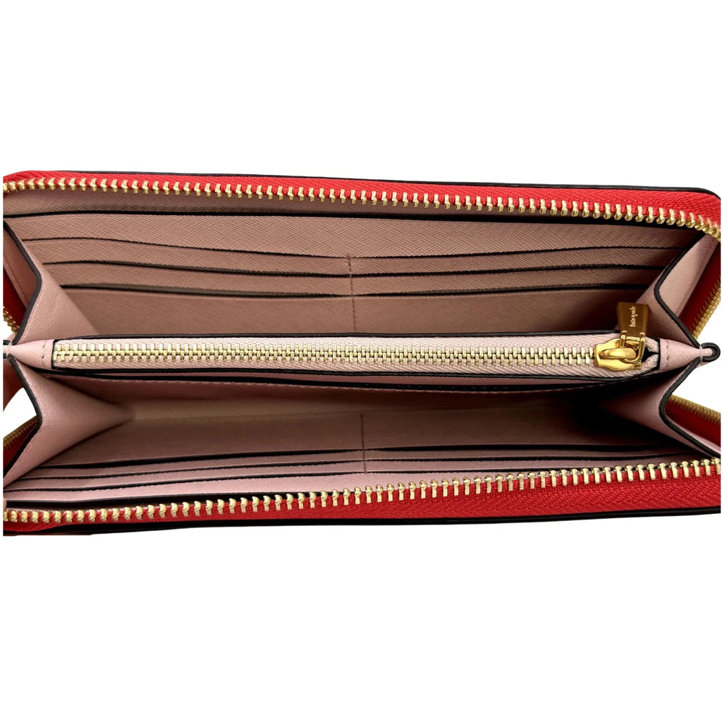 Kate Spade New York Morgan Museum Plaid Printed Zip Around Continental Wallet - Multicolor