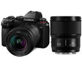 Lumix DC-S5 Mirrorless Camera with Lumix S 20-60mm f/3.5-5.6 and LUMIX S 85mm f/ 1.8 L-Mount Lens