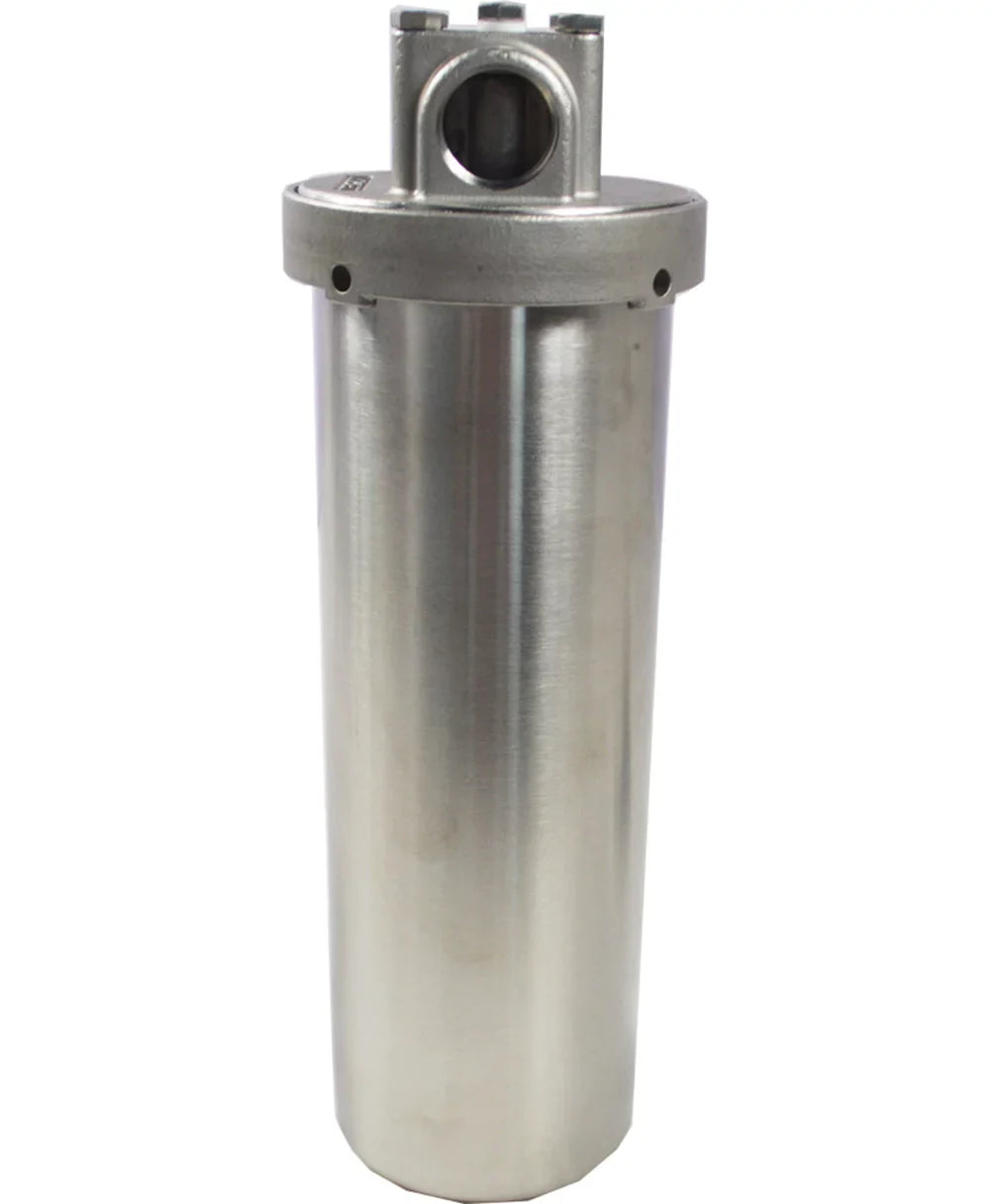 PreAsion Heavy-duty Filter Housing for Filtering Water Dirt Rust Scale Particles 10"L Cartridges 3/4"NPT with Bracket Wrench Pin