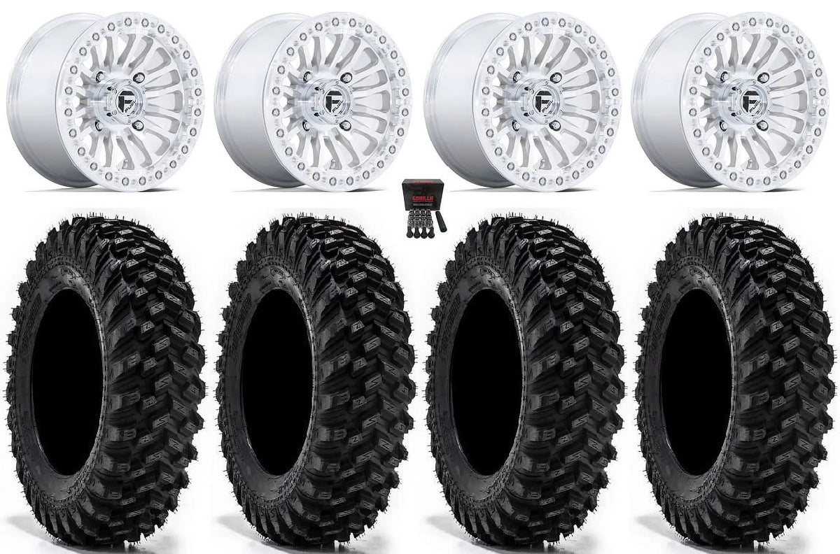 Fuel Rincon Bdlk 15" Wheels Mh 30" Warrior XT Tires Sportsman RZR Ranger