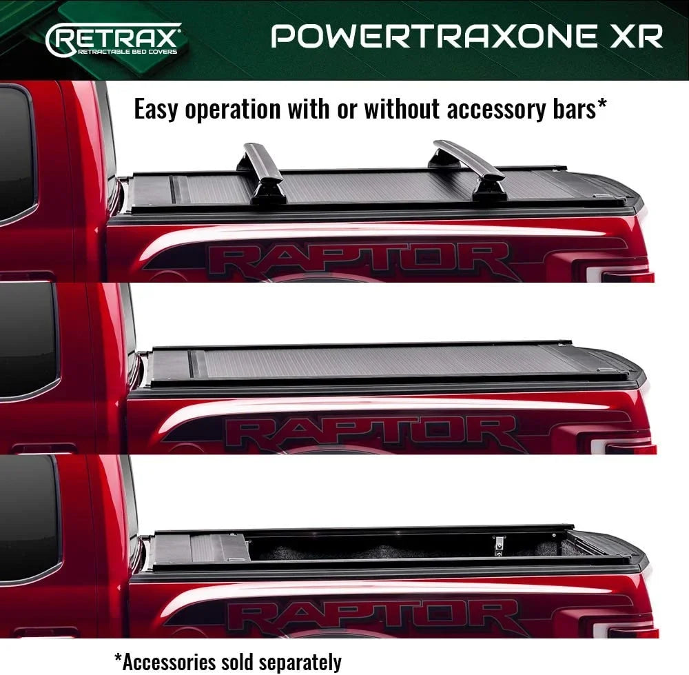 Retrax By Realtruck PowertraxONE XR Retractable Truck Bed Tonneau Cover | T-70862 | Compatible With Select 2022-2023 Toyota Tundra w/o Deck Rail System 6' 7" Bed (78.7")