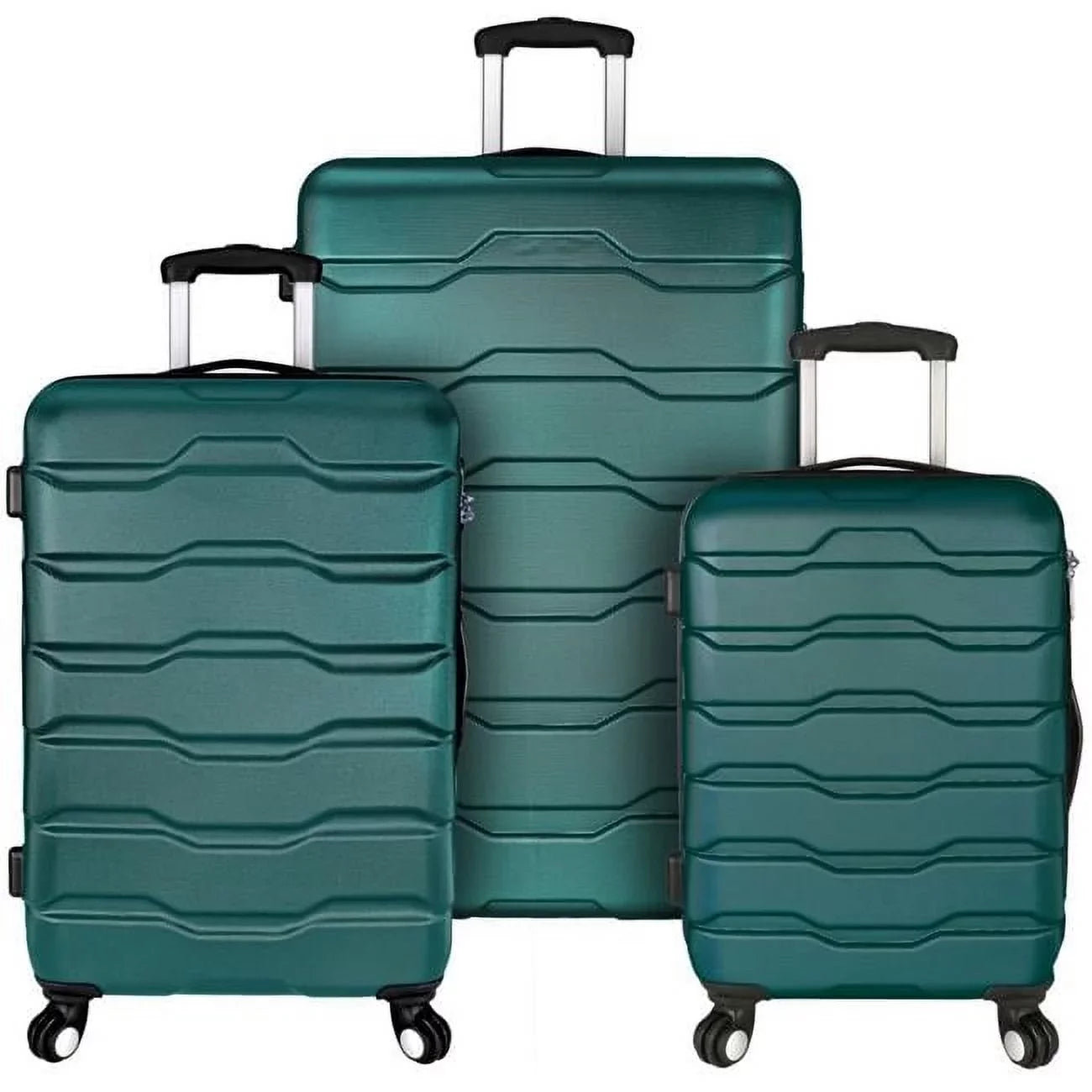 Elite Luggage Omni 3-Piece Hardside Spinner Luggage Set, Teal