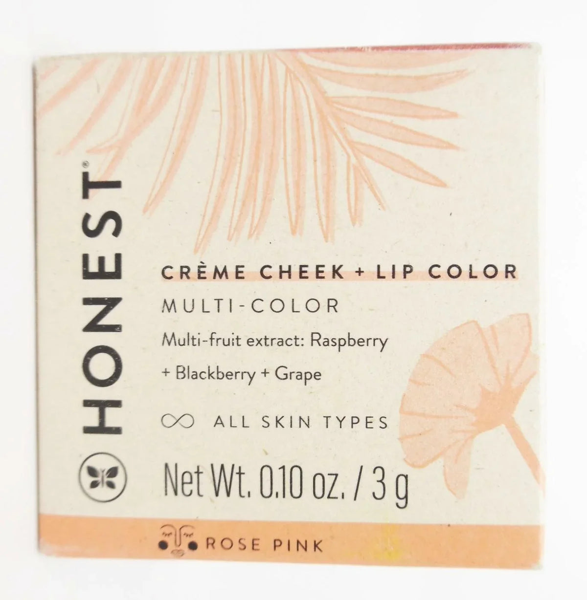 Honest Beauty Crme Cheek Blush, Rose Pink | Buildable & Blendable Blush | Paraben Free, Talc Free, Dermatologist Tested, Cruelty Free | 0.10 oz. 0.10 Ounce