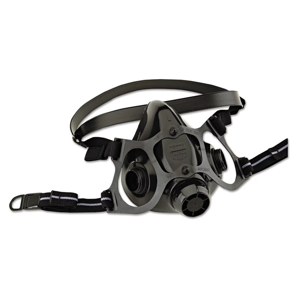 North 7700 Series Half Mask Silicone Respirator with Dual Cartridge Connectors for N-Series. Size Large (770030L)