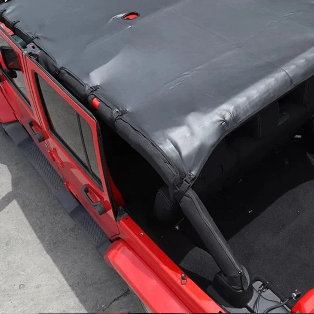 Paddsun Leather Top Sunshade Protection Jeep Wrangler JK JKU 07-18 NEW Ultimate Sun Protection Easy Installation
