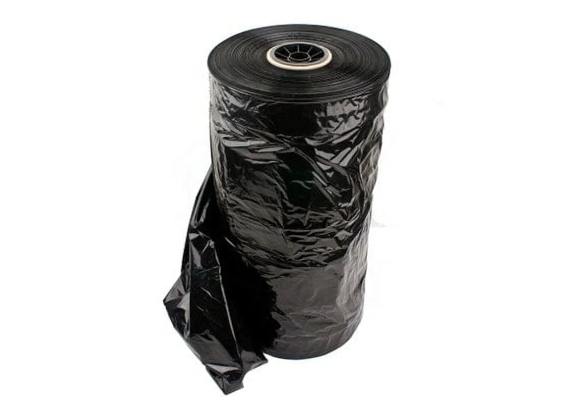 NAHANCO Plastic super weight garment bags on a roll, 36"H , Black - 500/ROLL