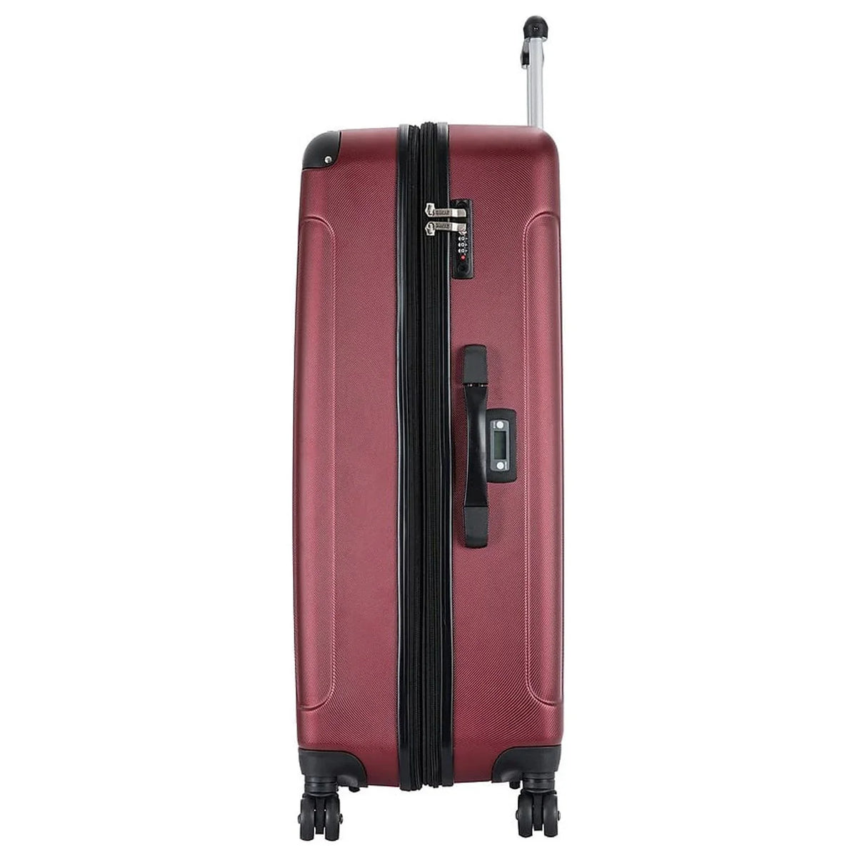 DUKAP INTELY PC/ABS Plastic 4-Rim Spinner Luggage Wine (DKINT00L-WIN)