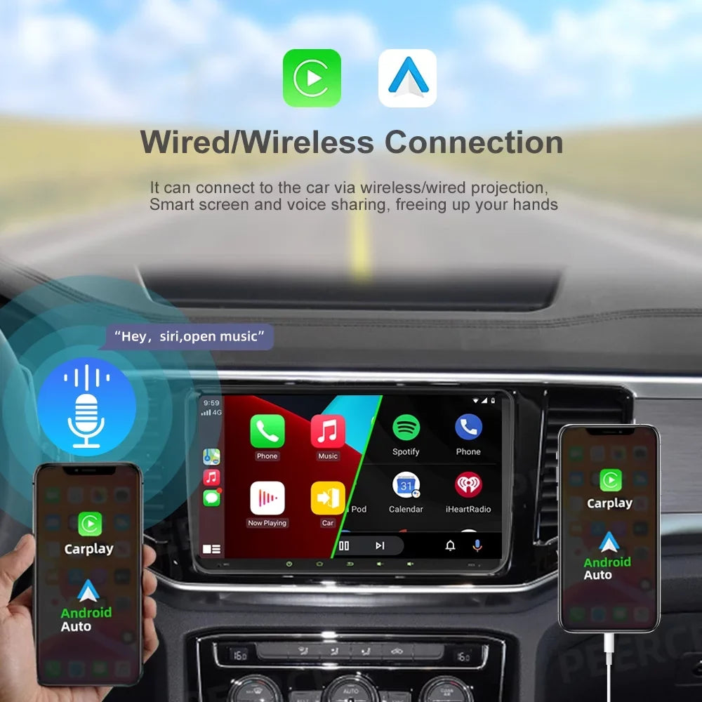 JMANCE 9 inch Android Car GPS Navigation for VW Volkswagen Golf Polo Tiguan Passat Jetta with Apple Carplay Android Auto BT WiFi RDS DSP FM with Backup Camera