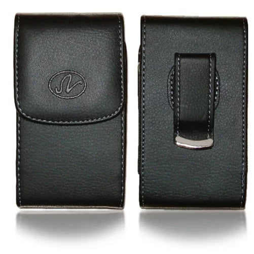 Holster Leather Case Belt Clip w 5ft Long 15W Fast Home Charger for LG V40 ThinQ, V35 ThinQ, Premier Pro Plus (L455DL), G8X ThinQ, Stylo 4 Plus, Harmony 4 - Lively Jitterbug Smart3