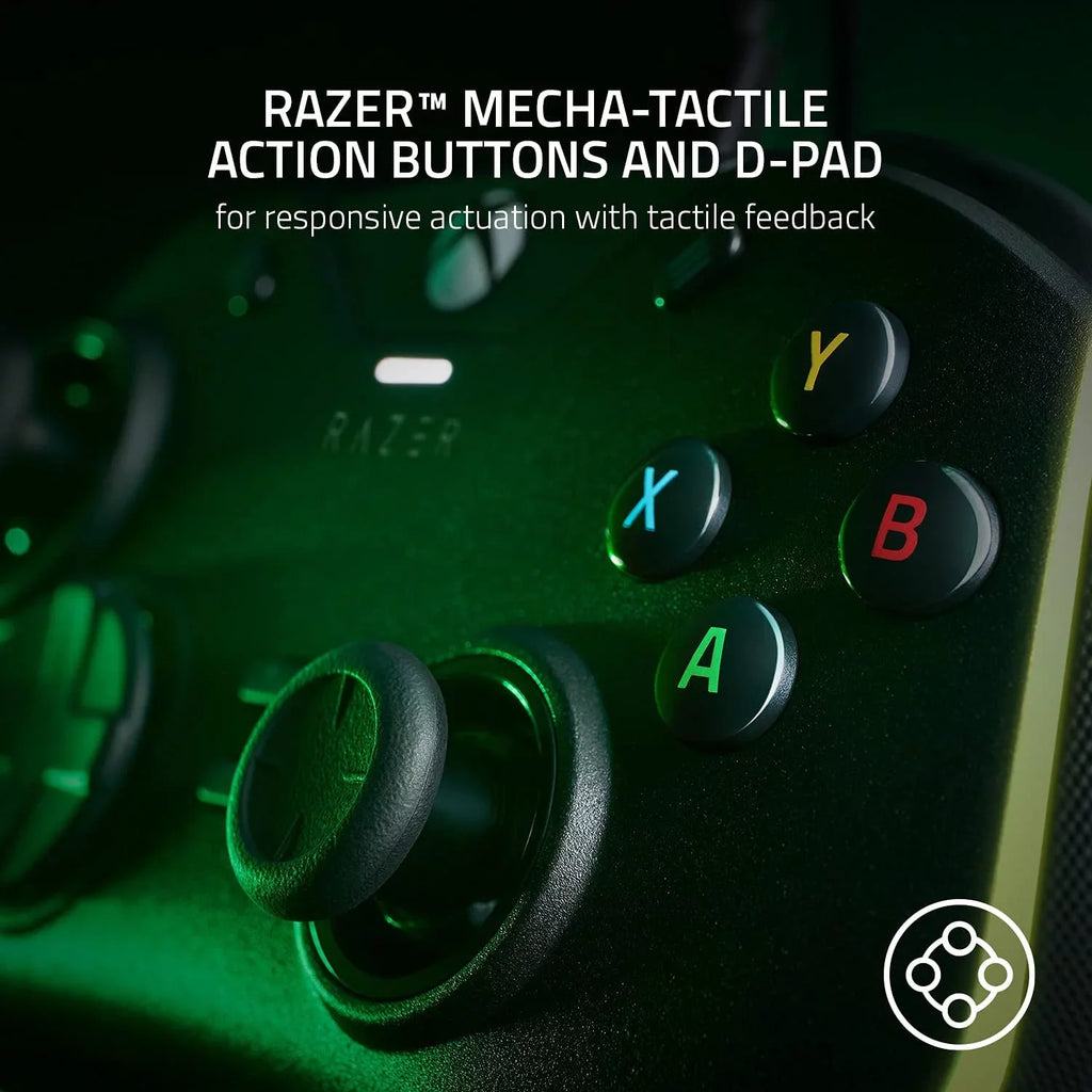 Razer - Wolverine V2 Wired Gaming Controller for Xbox Series X|S, Xbox One, PC with Remappable Front-Facing Buttons - Black With Cleaning Manual Kit Bolt Axtion Bundle Like New