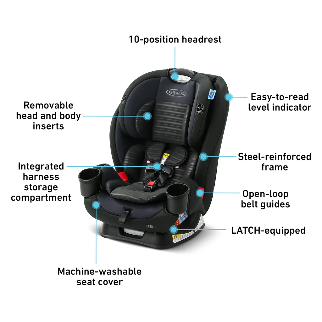 Graco® TriRide™ 3-in-1 Car Chair, Clybourne