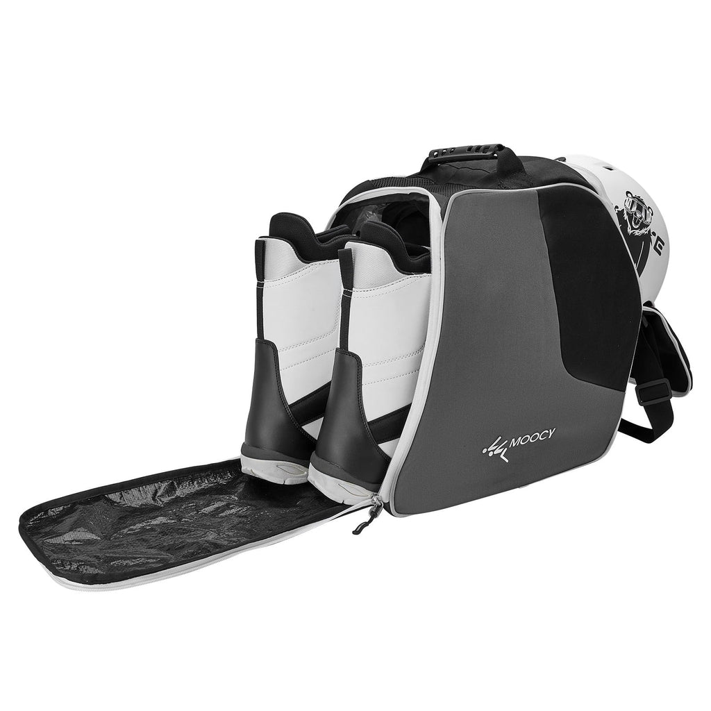 Moocy Ski Boots Bag Snowboard Boots Bag Travel Boot Bag for Ski Helmets Ski Boot Gloves