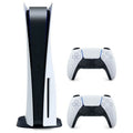 Restored Sony CFI1015A Playstation 5 Disc Version with Extra DualSense Wireless Controller, Black and White (Refurbished)