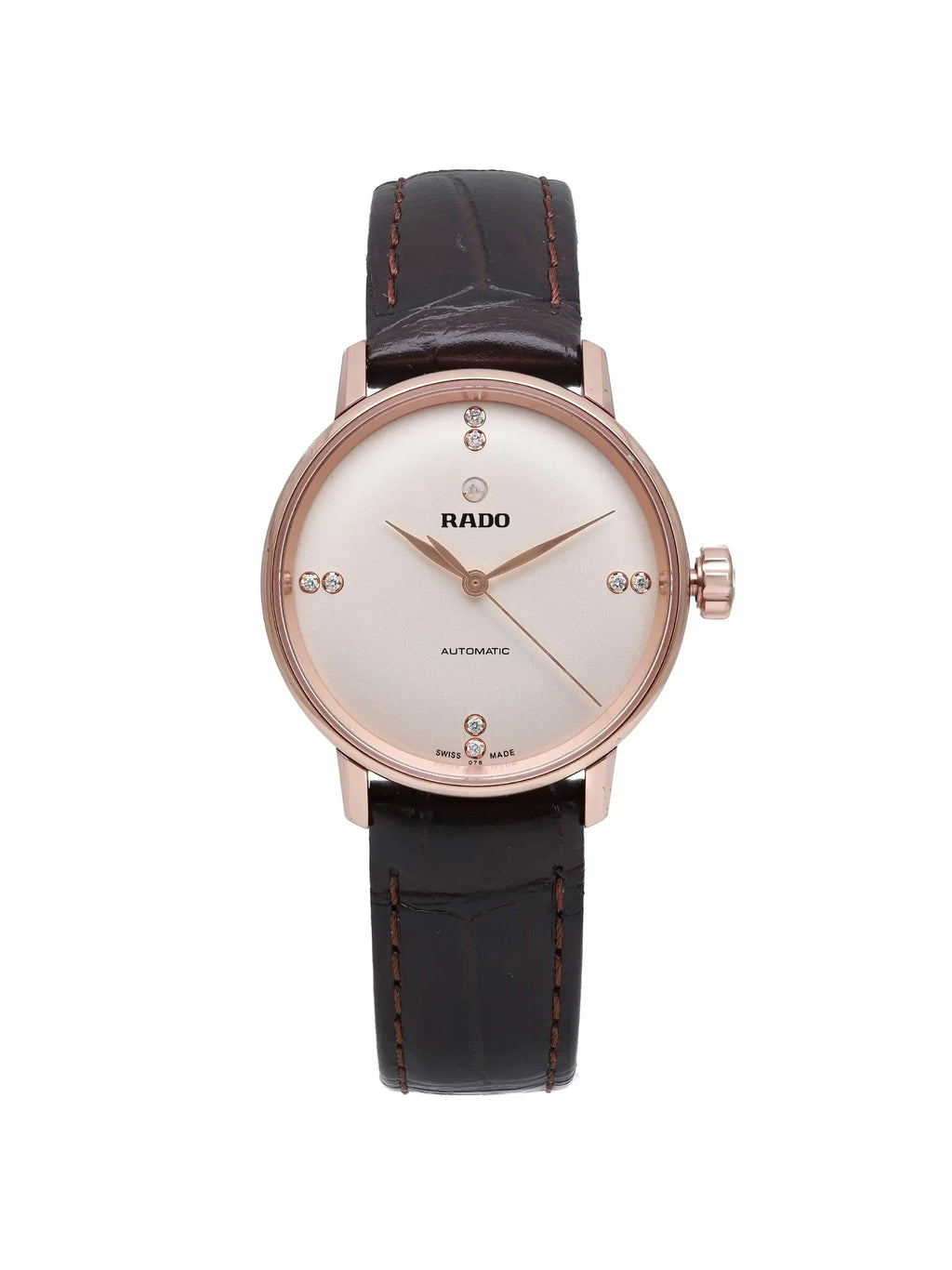 Rado Coupole Classic 31mm Rose Gold Steel Beige Dial Ladies Watch R22865765