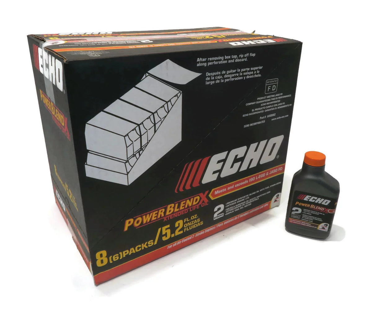 ECHO New OEM Oil of 2 Cycle Power Blend Gold for 2-Stroke Engines 5.2 Ounce Bottles (Pack of 192)