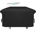 Heavy Duty 600D Polyester Cover Fits 5482 Blackstone 36 inches Griddle Cooking Station with Hood,Also for Blackstone 28 inch XL,Outdoor Flat Top Gas Grill Cover with Straps