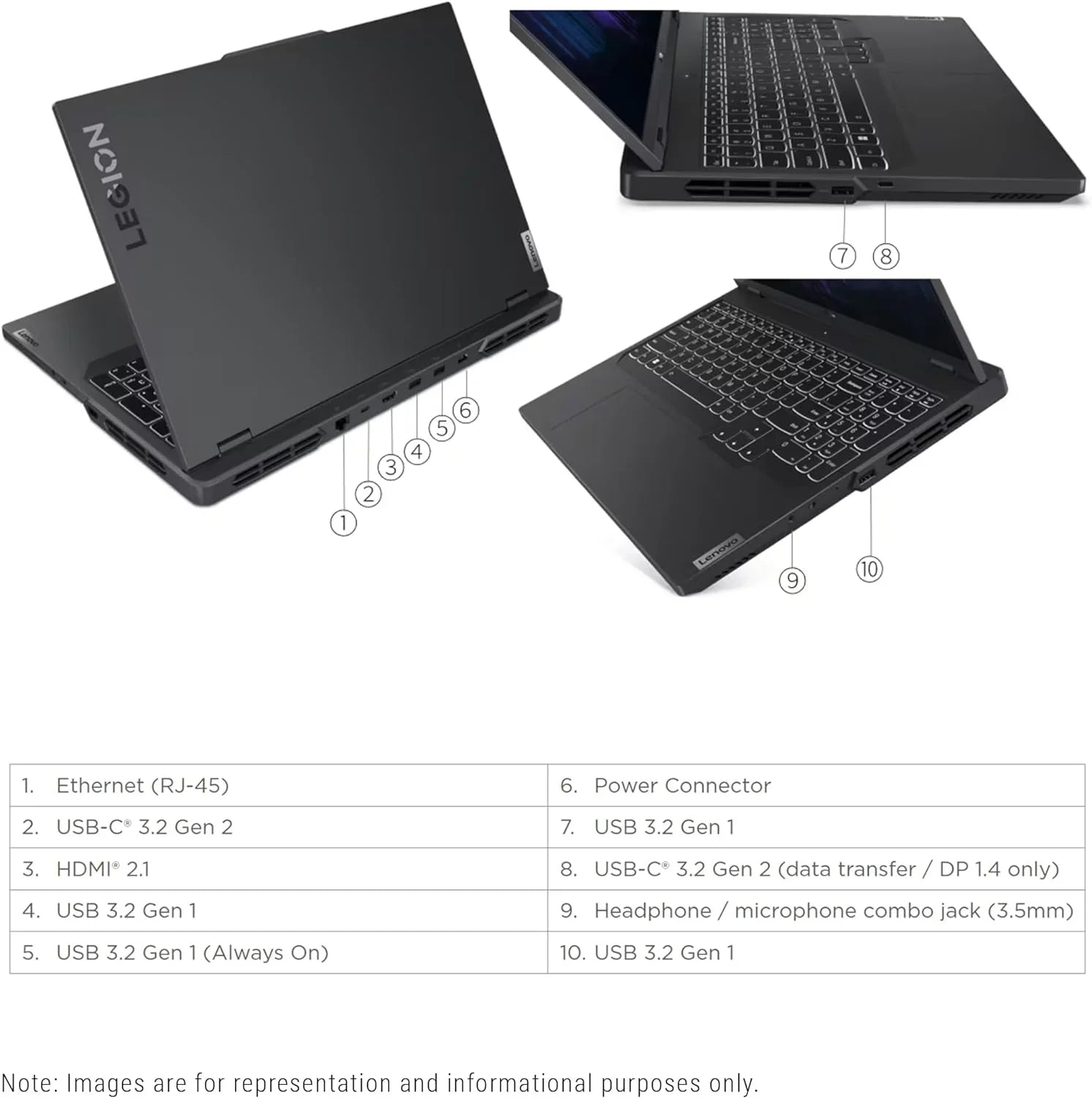 Legion Pro 5i Gaming Laptop, 13th Gen Intel Core i7-13700HX, 32 GB DDR5 Ram, 2 TB PCIe SSD, 16" WQXGA(2560x1600), Nvidia Geforce RTX 4060, Windows 11 Home