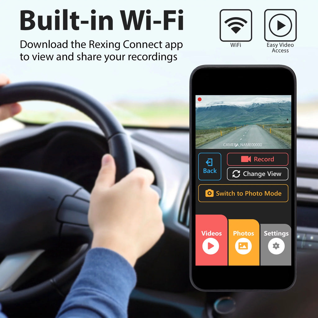 Rexing V1P Pro 1080p Full HD Front and Rear Dash Cam