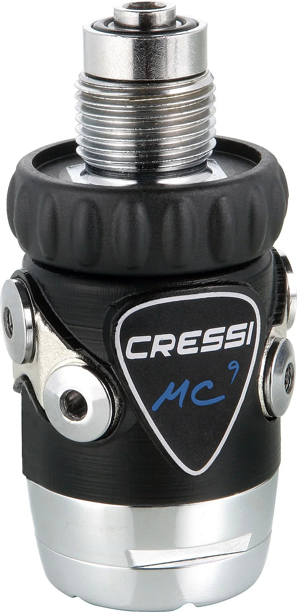 Cressi Ideal Scuba Diving Regulator for Beginners and Travelers - Hyperbalanced Diaphram 1st Stage, Compact 2nd Stage - MC9-SC/Compact Pro: Made in Italy