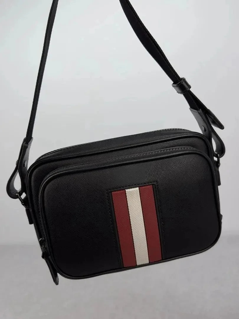 Luxury B Style Shoulder Bag Men's Casual Business Commuter Shoulder Bag Crossbody Bag Genuine Leather High Quality Chest Bag
