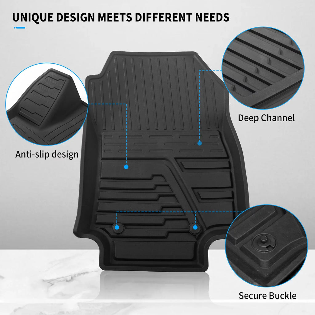 Fit 2019 2020 2021 2022 2023 Toyota Rav4 Floor Mats TPE Cargo Liner All Weather Rear Trunk Mat for Toyota Rav4 Accessories (Backrest Mats+Cargo Liner+Floor Mats)