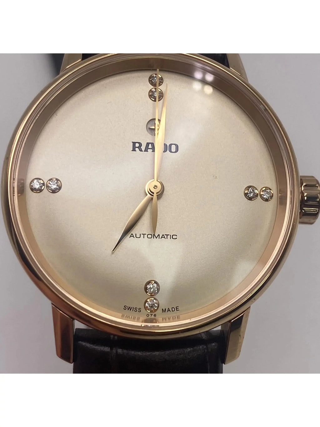 Rado Coupole Classic 31mm Rose Gold Steel Beige Dial Ladies Watch R22865765