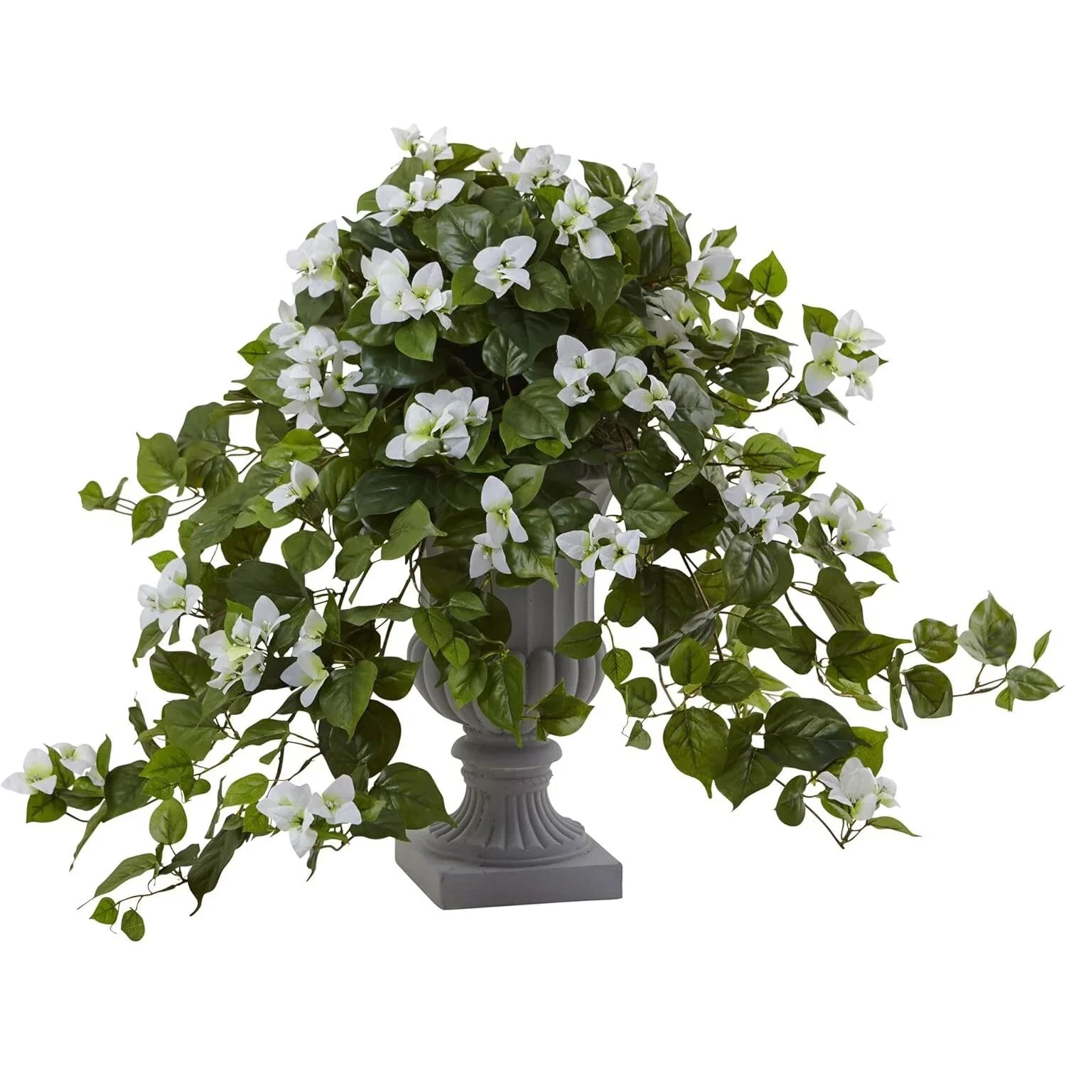HomeStock 27In. Industrial Impressions Flowering Silk Plant With Decorative Urn