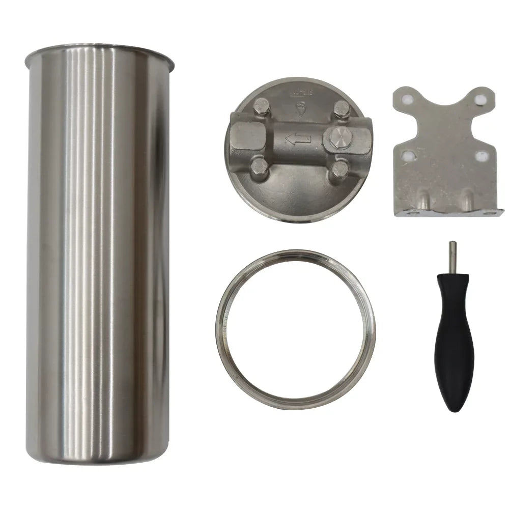 PreAsion Heavy-duty Filter Housing for Filtering Water Dirt Rust Scale Particles 10"L Cartridges 3/4"NPT with Bracket Wrench Pin