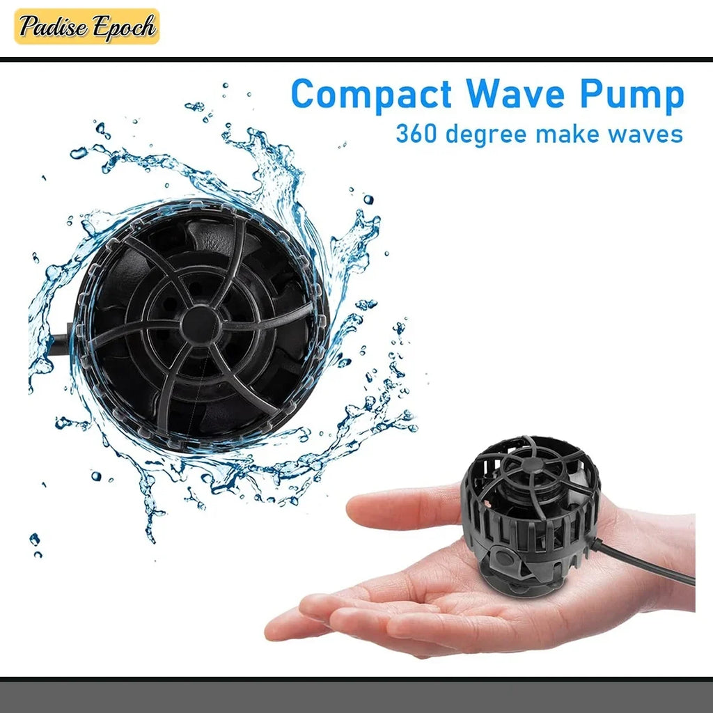 Quiet Magnetic Aquarium Wave Maker, 1600GPH 2600GPH Powerhead with Digital Led Display Controller, Submersible Water Inverter Circulation Pump for Fish Tank 3-55 Gallon
