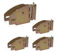 (4 Pack) E-Track Wood Beam Socket Shelf Brackets w/ Rotating Hinge - E Track Bracket for 2x4 & 2x6 Wood Beams Fitting in Truck, Enclosed Trailer, Cargo, Van - E-Track Accessories & Rail System