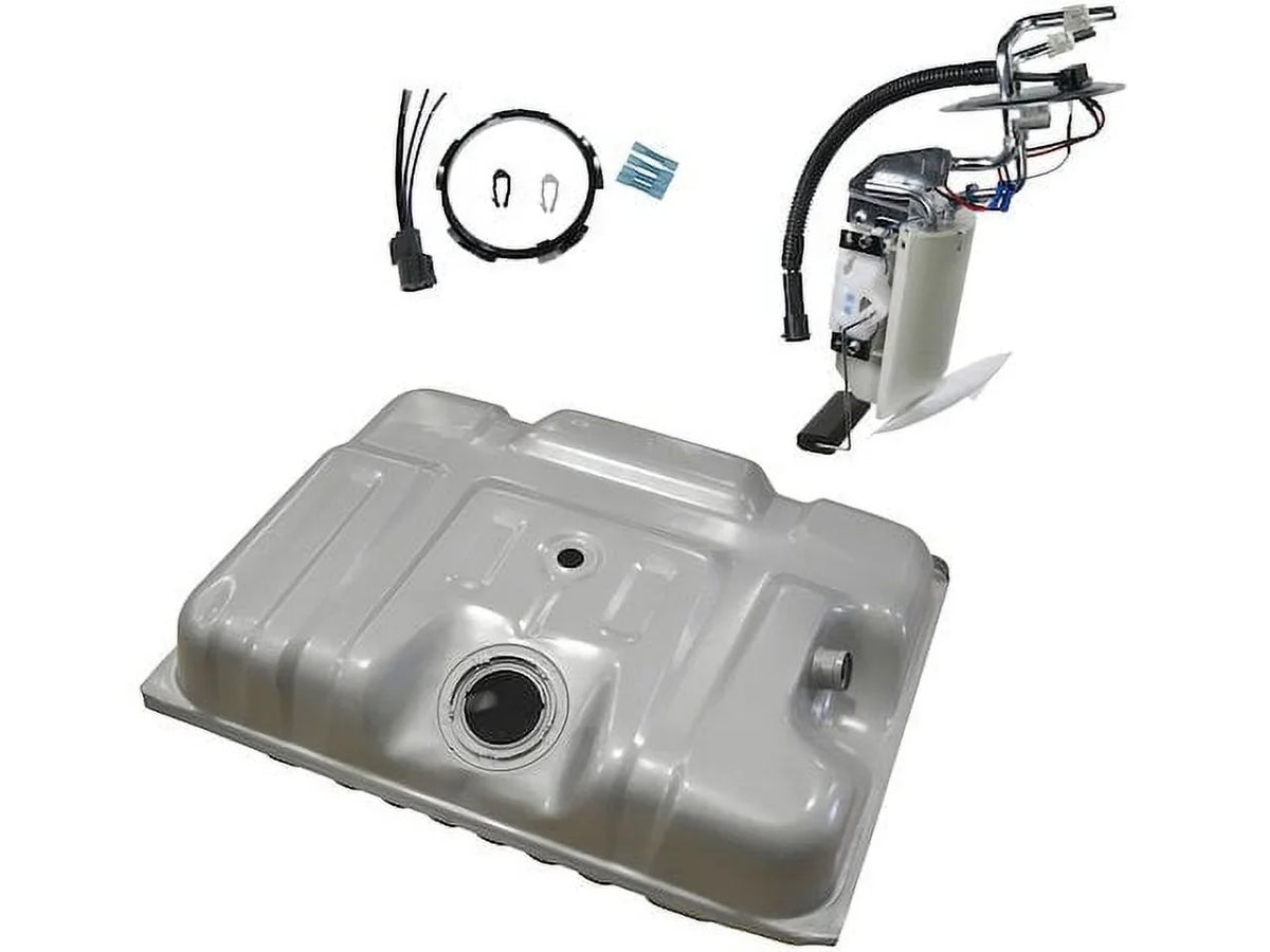 Fuel Tank and Fuel Pump Assembly - 18 Gallon - Compatible with 1992 - 1996 Ford F150 (Rear Mounted with 2 Ports) 1993 1994 1995