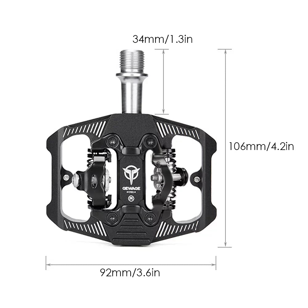 Efficient Double Sided Clip Footrests MTB Footrests with Cleats for Optimal Transfer