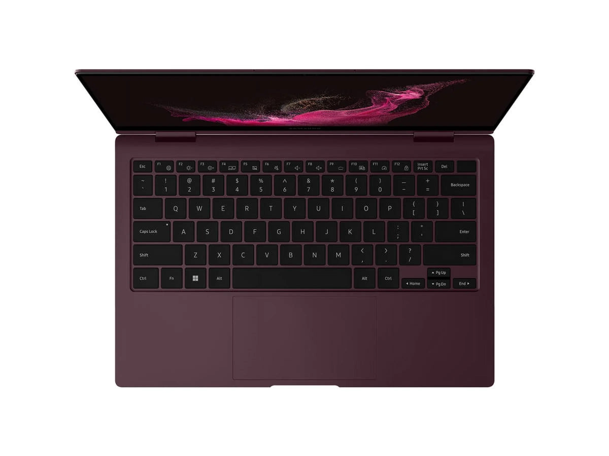 Restored Samsung Galaxy Book 2 Pro 360 15.6" 1TB (Burgundy) 2-in-1 AMOLED Touch Screen Laptop - Intel Core i7 (Refurbished)