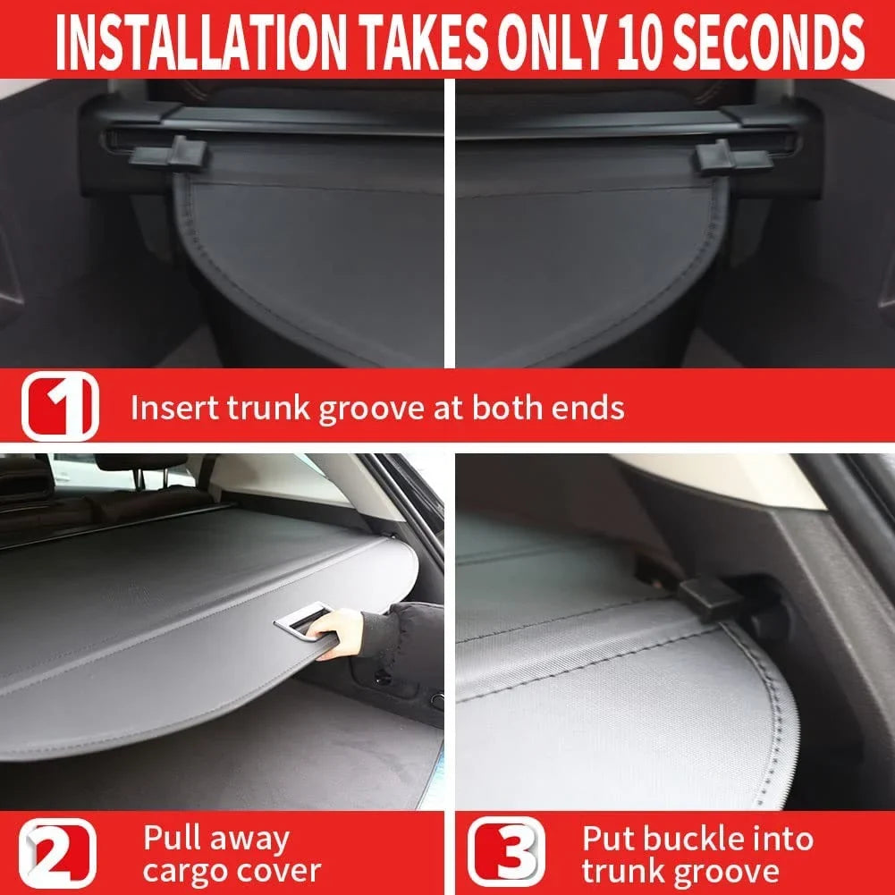 Fit 2016-2021 Hyundai Tucson Retractable Cargo Cover for 2016 2017 2018 2019 2020 2021 Hyundai Tucson SUV Accessory Rear Trunk Privacy Shield Shade, Black