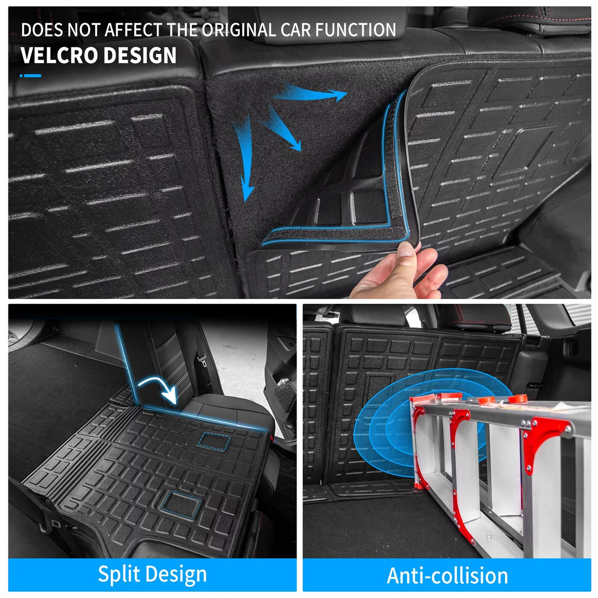 Fit 2019 2020 2021 2022 2023 Toyota Rav4 Floor Mats TPE Cargo Liner All Weather Rear Trunk Mat for Toyota Rav4 Accessories (Backrest Mats+Cargo Liner+Floor Mats)