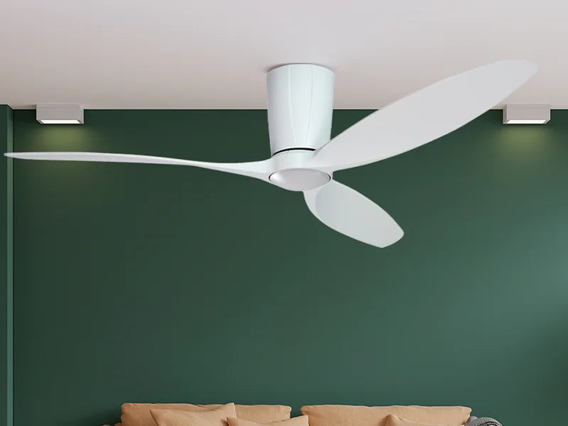 Flagler 52 in. WiFi Integrated LED Indoor/Outdoor Matte Pure White Ceiling Fan with Light and Remote Control