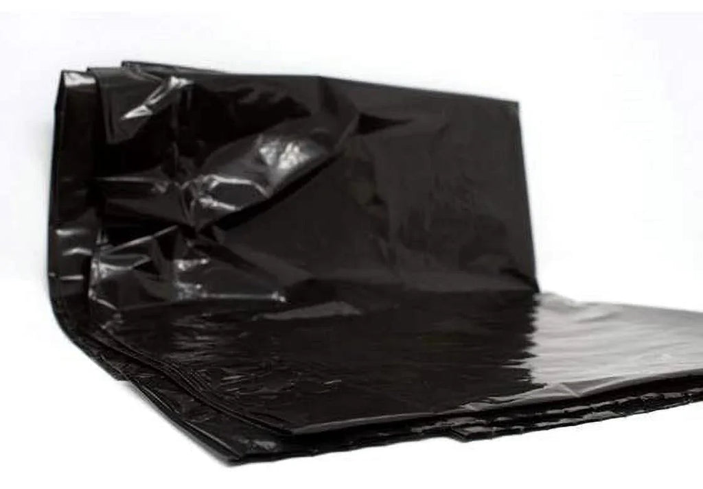 NAHANCO Plastic super weight garment bags on a roll, 36"H , Black - 500/ROLL