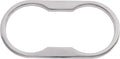 Kentrol 30002 Jeep Wrangler JK - 2007-10 Cup Holder Bezel Polished Stainless Steel