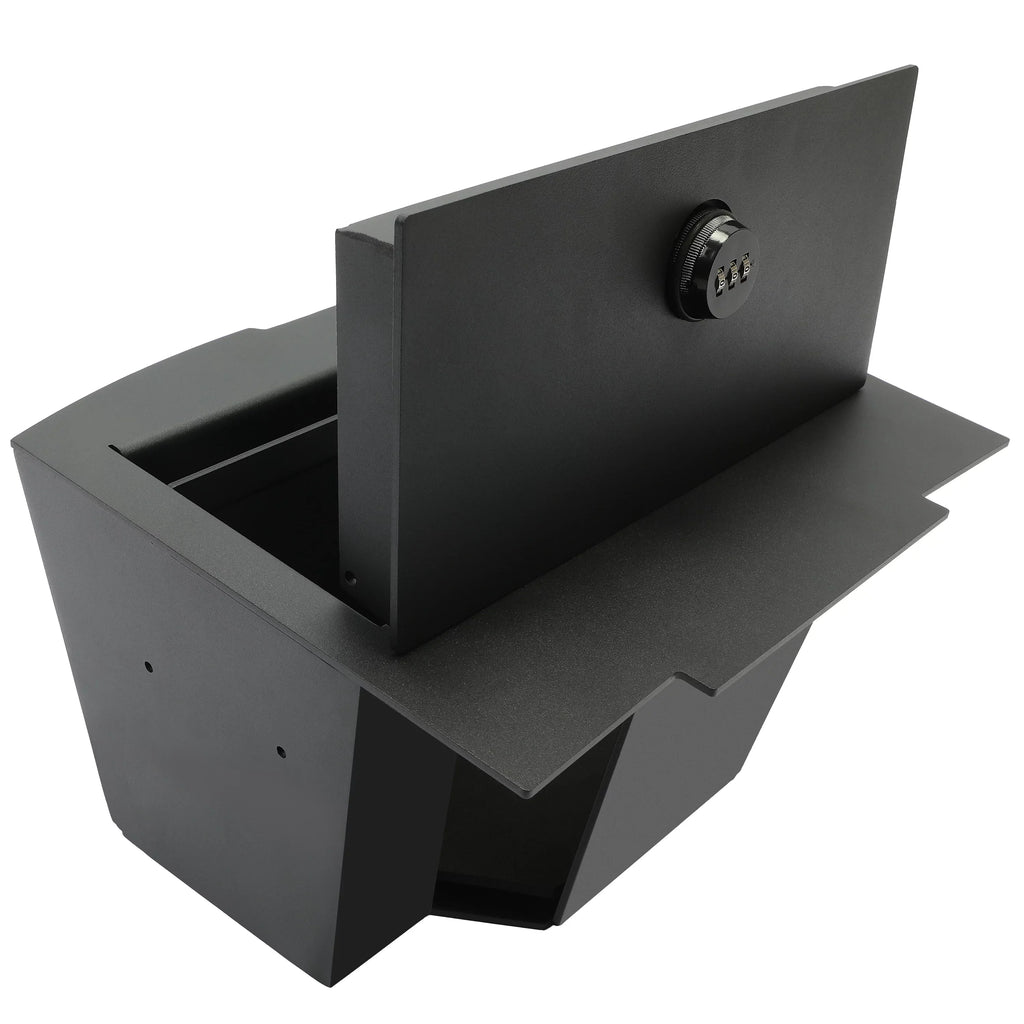 KOJEM Center Console Gun Safe Storage Box Console Vault for 2009-2018 Dodge Ram 1500 2500 3500 Lock Console Safe Vault