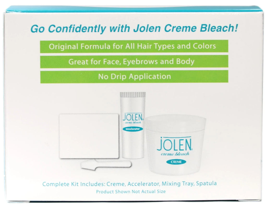 Jolen Creme Bleach Lightens Dark Hair Original Formula Kit, - 6 Pack