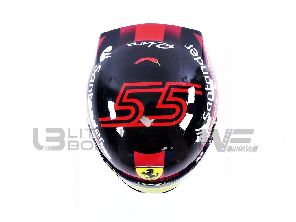 MINI HELMET 1/2 - CASQUE Carlos Sainz Jr - Ferrari F1 2023