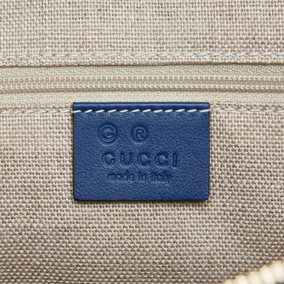 Pre-Owned Authenticated Gucci Medium Microguccissima Dome Satchel Calf Leather Blue Unisex (Good)